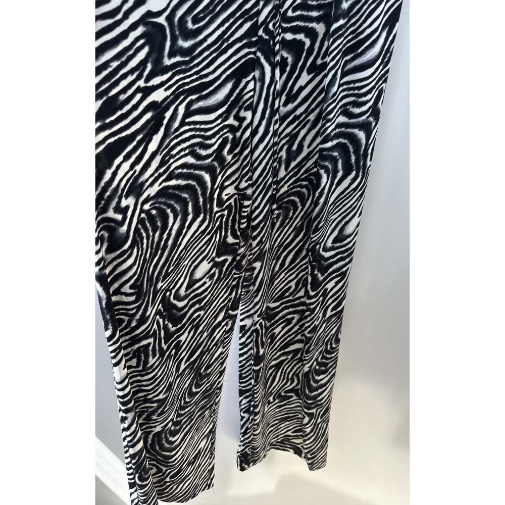 NWT Calvin Klein Zebra Animal Print Jumpsuit Drawstring Sleeveless Size 6 - Picture 5 of 14